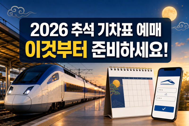 2026 추석 기차표 예매 전 꼭 해야 할 일｜KTX·수서역 노선 일정과 성공 준비법