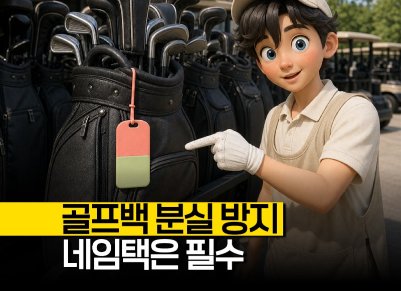 "골프백 분실방지 필수템이라고요?" 골프네임택 소재별 비교, 골프용품선물로도 추천