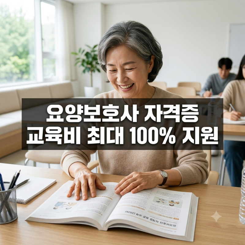 요양보호사 자격증 국비지원 — 교육비 최대 100% 지원받는 법 (2026년)