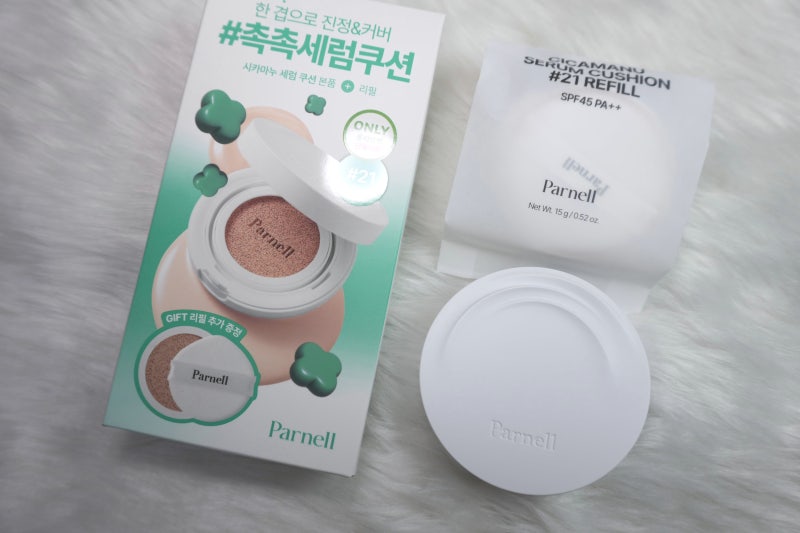 올리브영 1위 베스트셀러ㅣ환절기 홍조 커버 파넬 시카마누 세럼쿠션 솔직후