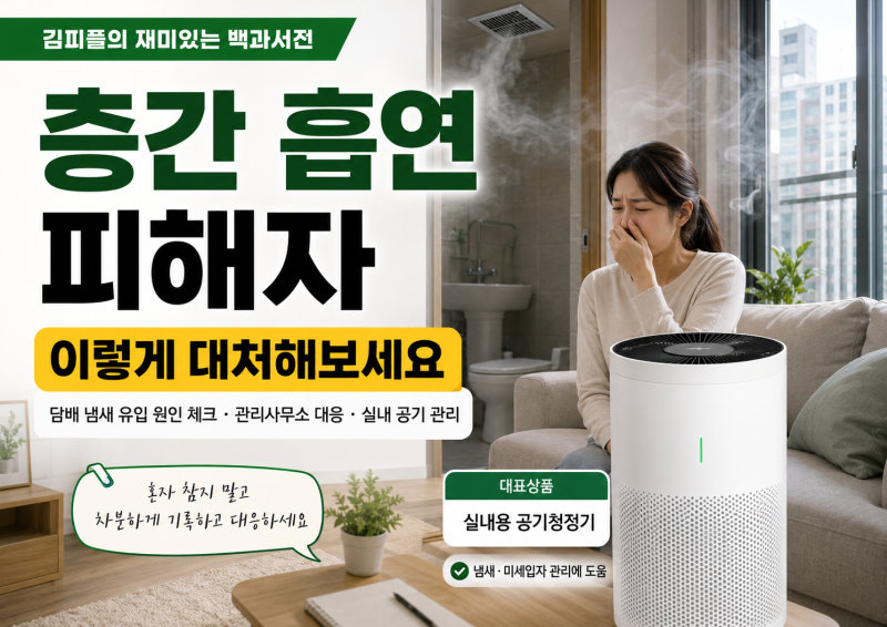 층간 흡연 피해자, 아파트 담배 냄새 어디까지 참아야 할까? 신고·대처법 총정리