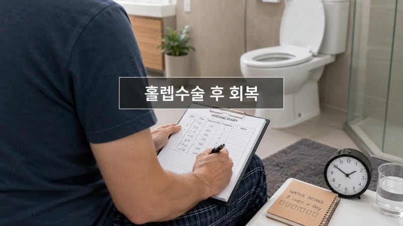 홀렙수술 후 소변 새고 피 보이면 위험? 요실금·혈뇨 회복기간