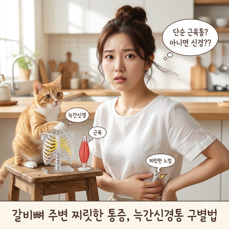 옆구리 갈비뼈 쪽이 콕콕 쑤실 때 의심해볼 늑간신경통 구별법
