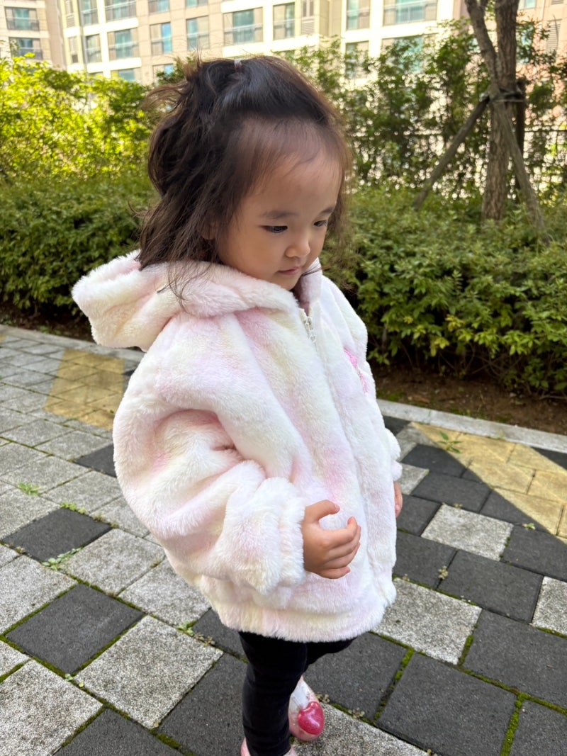 유아브랜드 로엠걸즈 추석 세일 가을옷 준비 솜사탕 퍼 후드집업