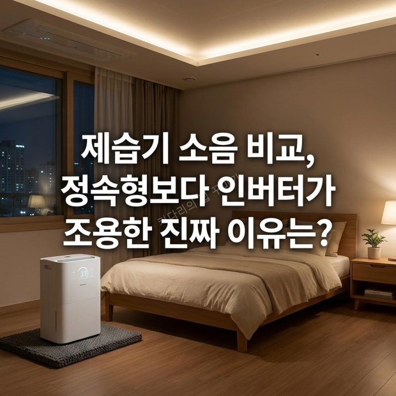 제습기 소음 비교, 정속형보다 인버터가 조용한 진짜 이유는? 팩트체크