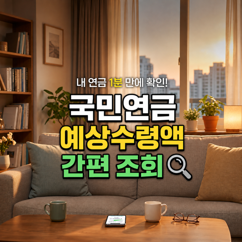 국민연금 예상수령액 조회하는 방법 알아보기