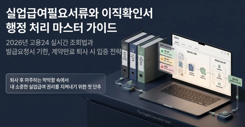 실업급여필요서류 이직확인서 회사 발급 기한과 과태료 규정 계약만료 퇴사 시 입증 방법 총....