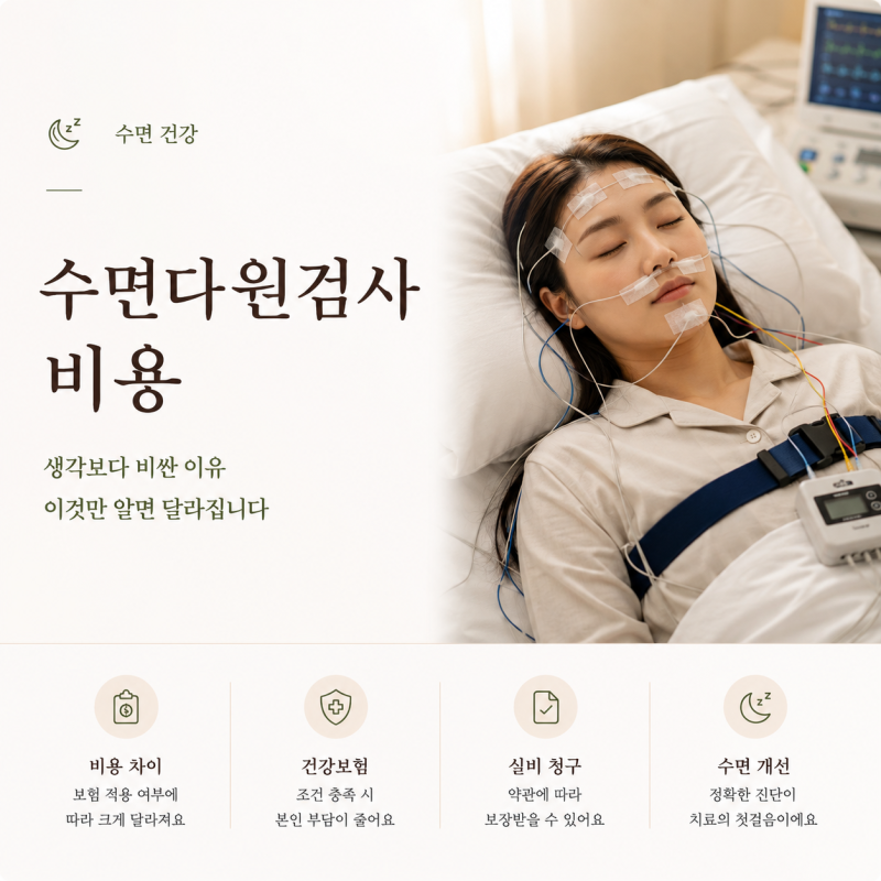 수면다원검사 비용 생각보다 비싼 이유