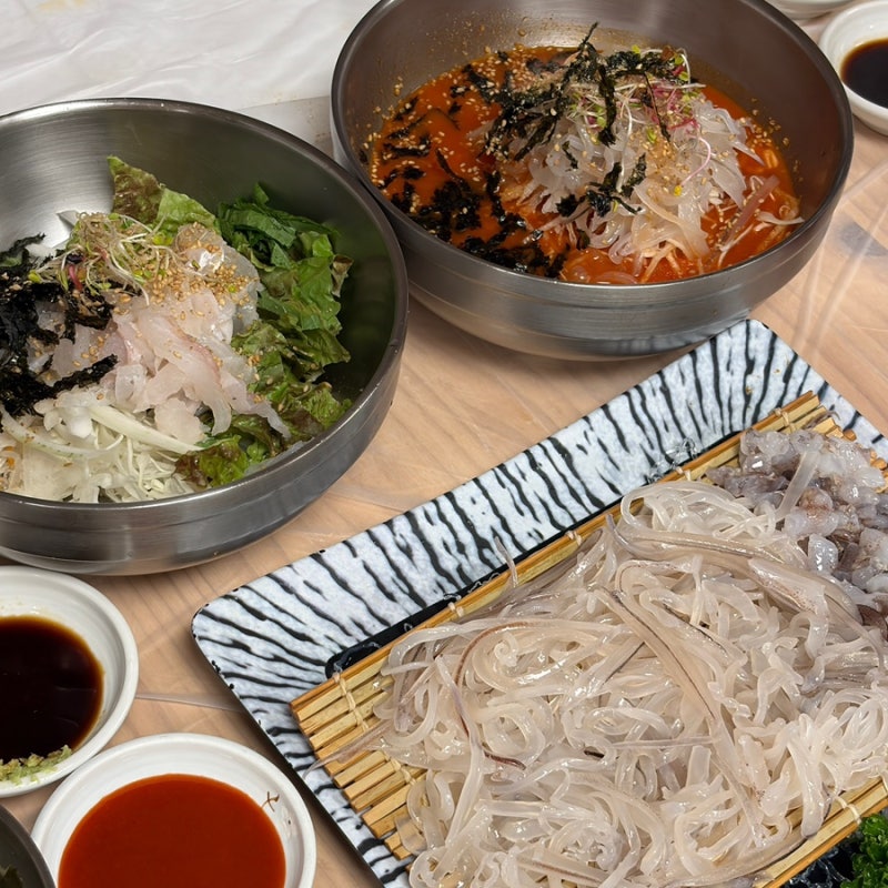 강릉 사천포구횟집 오징어회/오징어물회/회덮밥 추천 후기
