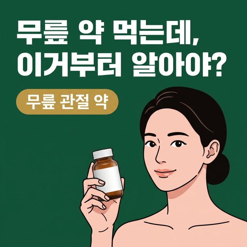 무릎관절약, 본격적인 처치 전 꼭 알아야 할 진통제와 보충제 선택 기준