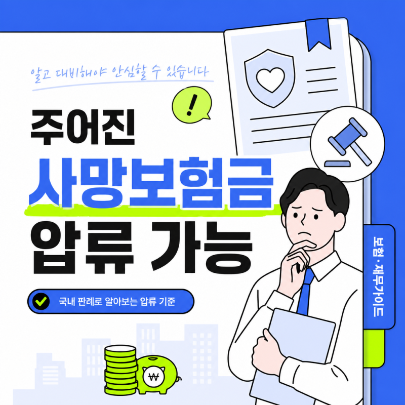 사망보험금 압류 가능한가요? 채권자·상속인이 꼭 알아야 할 기준 총정리
