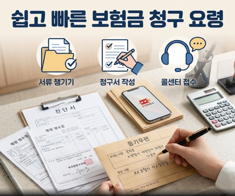 보험사별 보험금청구 우편접수 요령
