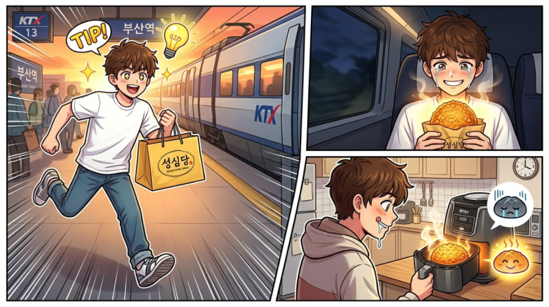 성심당 튀김소보로 KTX 탑승 꿀팁과 갓 빵처럼 데우는 법 5가지