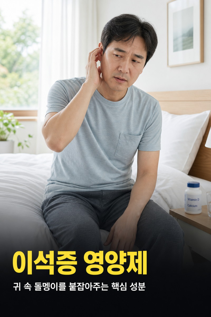 이석증 영양제 마그네슘과 비타민D 꿀조합 필수 체크 리스트