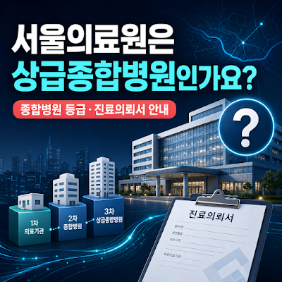 서울의료원은 상급종합병원인가요?｜종합병원 등급과 진료의뢰서 안내