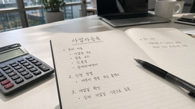 사업자등록은 언제 해야 할까? 창업 전에 꼭 알아야 할 세금 기초