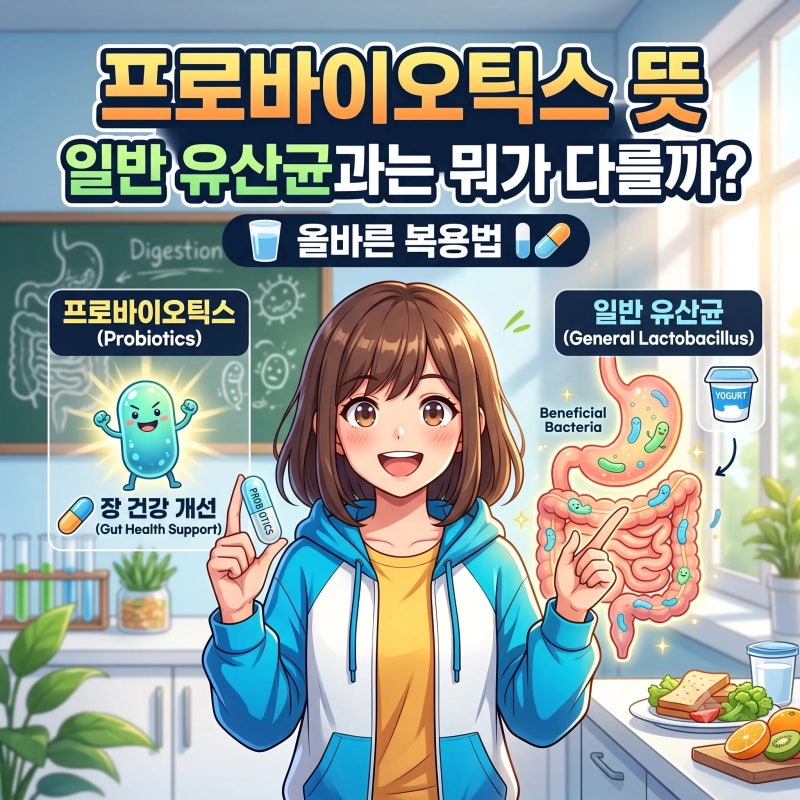 프로바이오틱스 뜻 일반 유산균과는 뭐가 다를까? 효능 효과 올바른 복용법