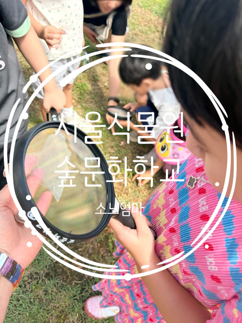 서울공공서비스예약 아이와 체험 서울식물원 숲문화학교 후기