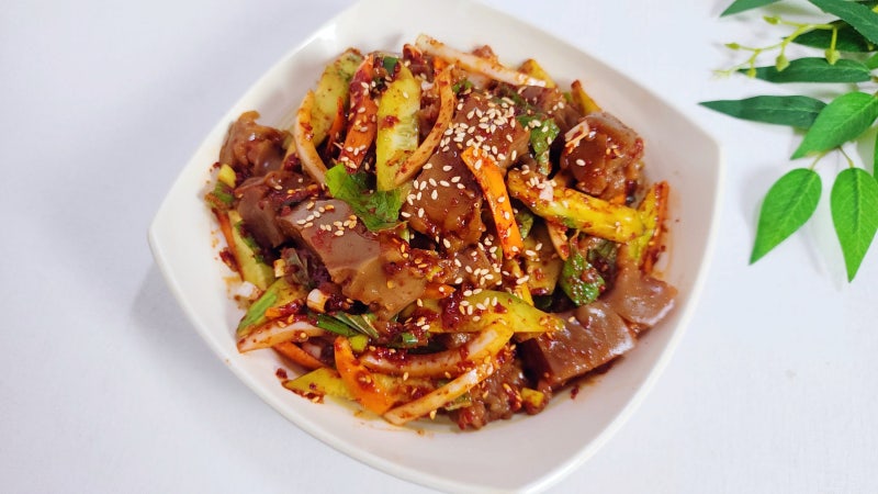 도토리묵 가루로 묵무침 만드는법 간장 양념 칼로리 도토리묵무침 양념장 만들기