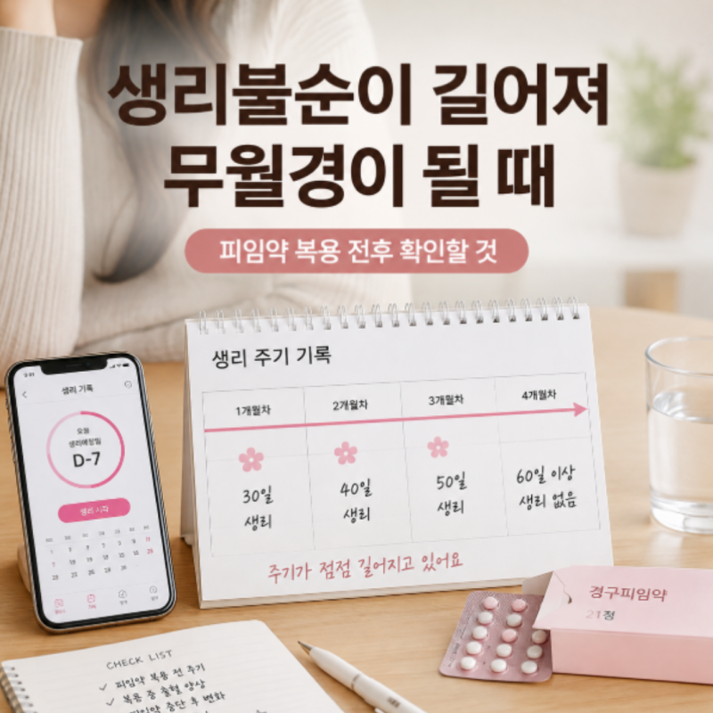마곡 여성한의원 | 생리불순이 길어져 무월경이 될 때, 피임약 복용 전후 고려할 것