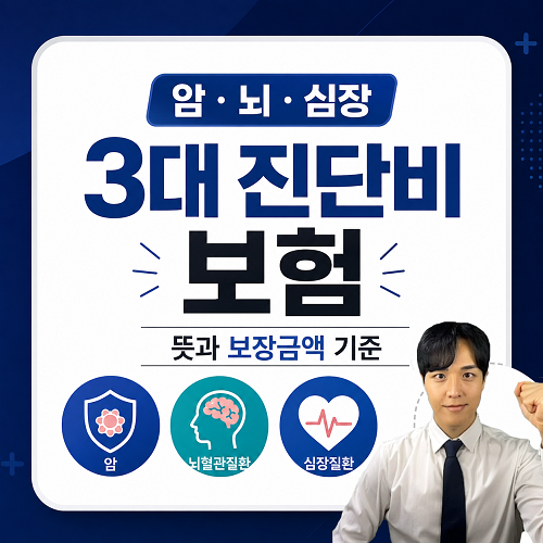 3대 진단비 보험 뜻과 암·뇌·심장 보장금액 기준 알려드림