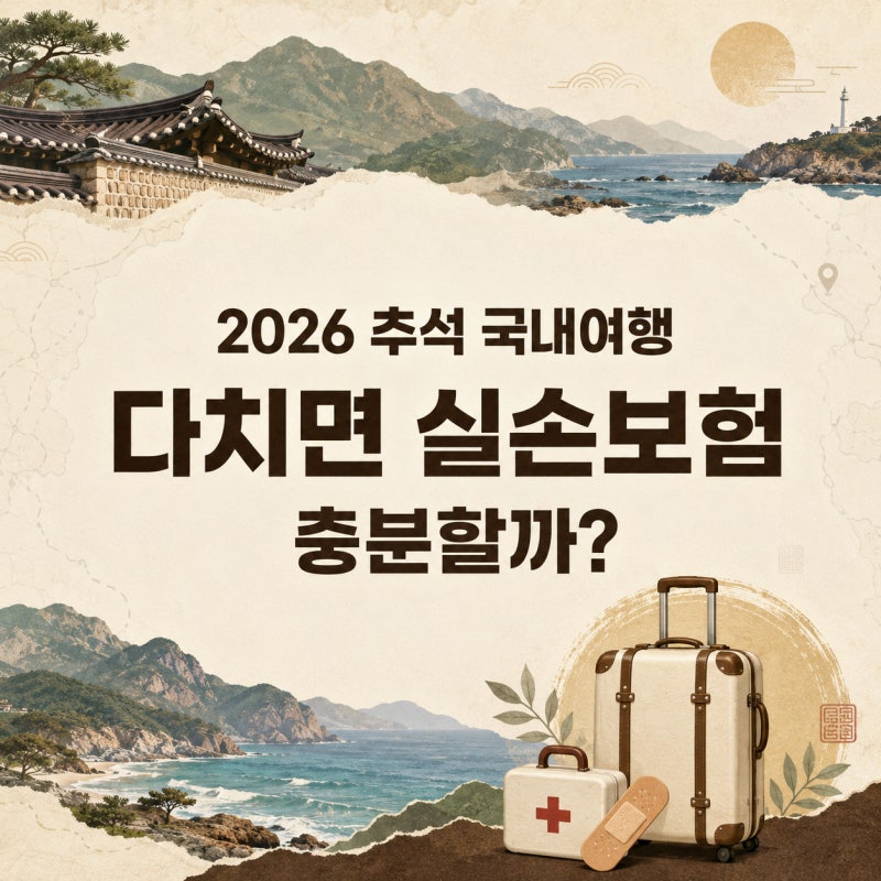 2026 추석 연휴 국내여행 중 다치면 실손보험으로 충분할까?