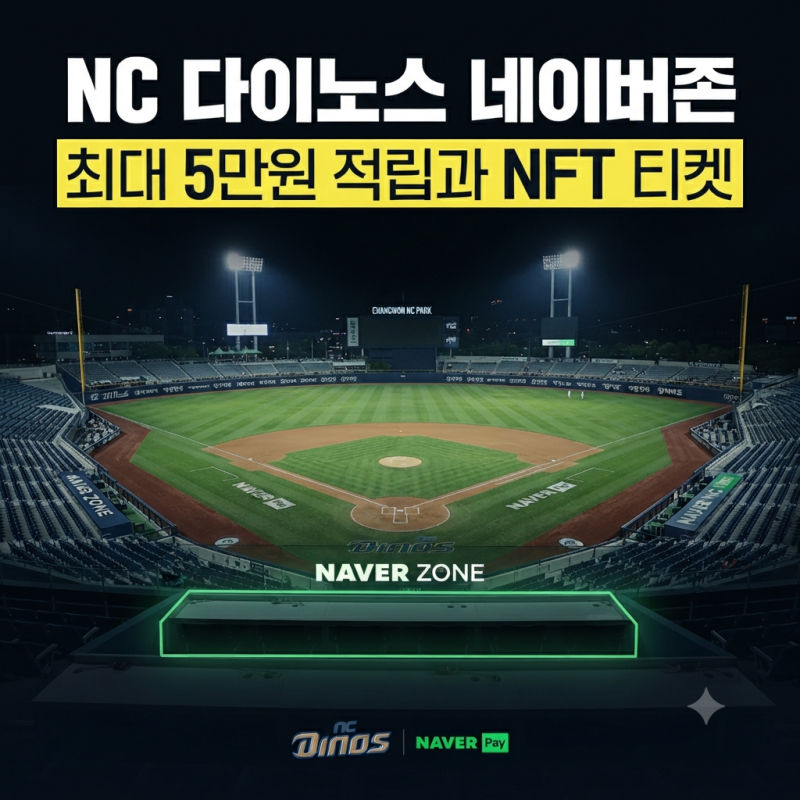 NC 다이노스 네이버존 티켓 예매 방법 및 Npay 월렛 NFT 티켓 혜택 총정리(+8월26일 오픈, 최대 5....