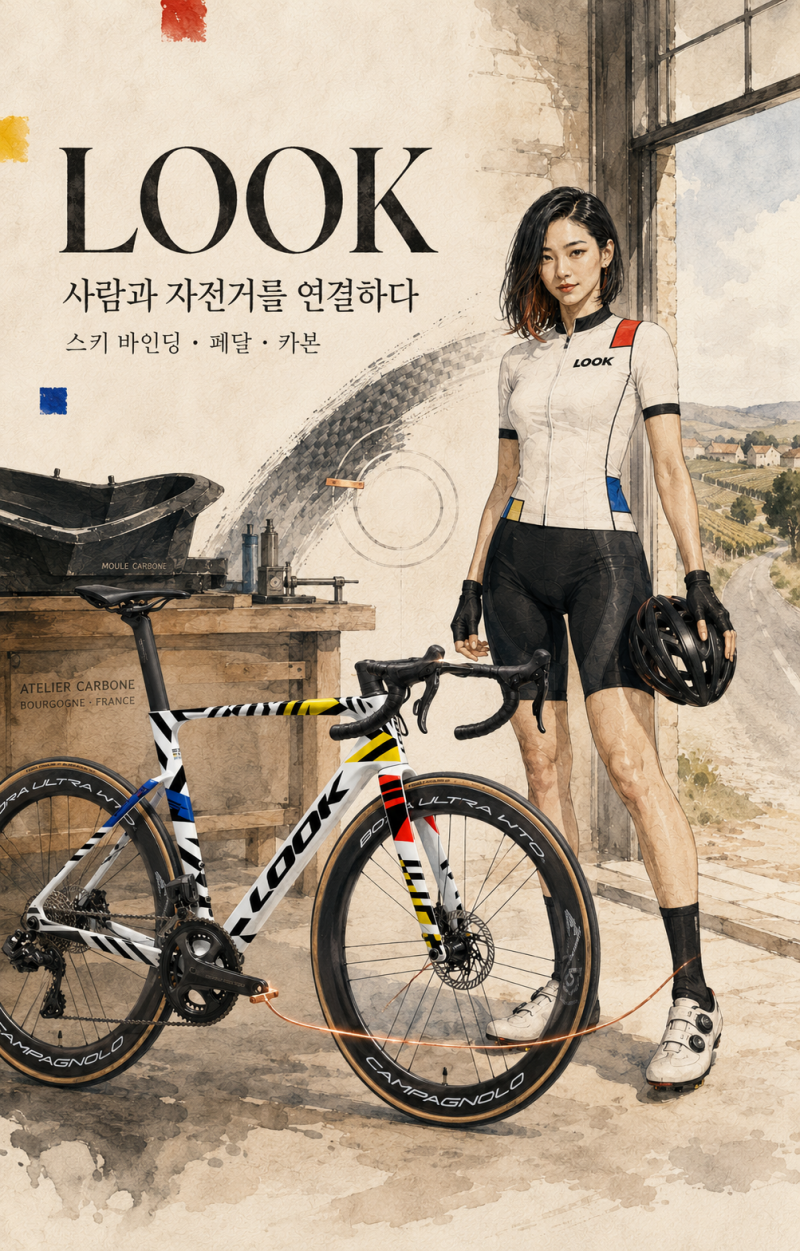 아빠의 자전거 브랜드 이야기(룩-스키 바인딩의 연결 원리를 페달과 카본 자전거로 확장한 ....