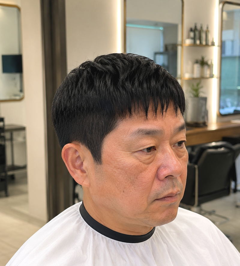 Jung Hae-in and Park Bo-gum's Hair: The Semi-Crop Cut | Complete Guide to Semi-Crop Cut Down Perm for Men in Their 40s and 50s