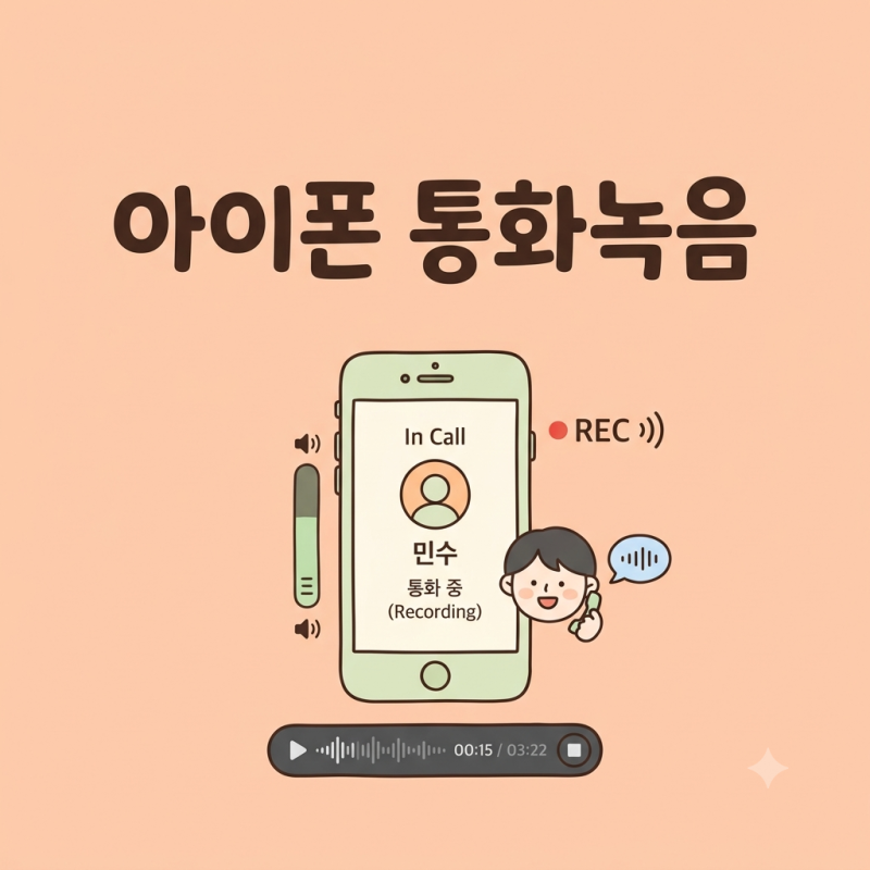 아이폰 통화녹음 4가지, 상대방에게 알림 갈까? 저장 위치까지