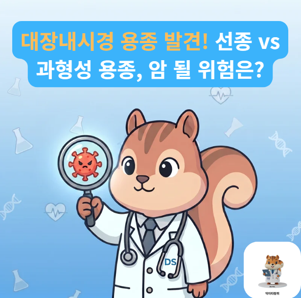 [전문의] 건강검진 대장내시경 용종 발견! 선종(Adenoma) 판독지와 암 위험도 완벽 분석 (진단검....