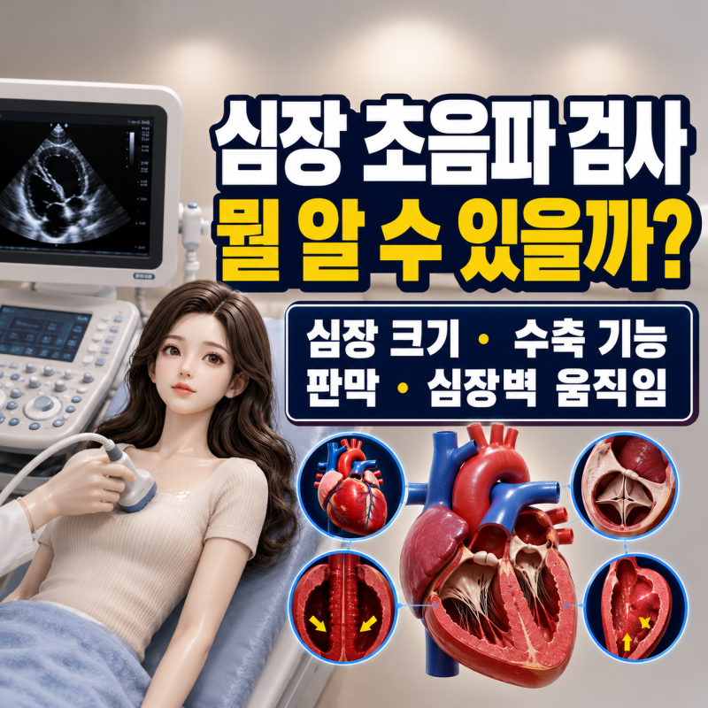 심장 초음파 검사하면 뭐가 보일까? 알 수 있는 질환,검사 대상, 비용