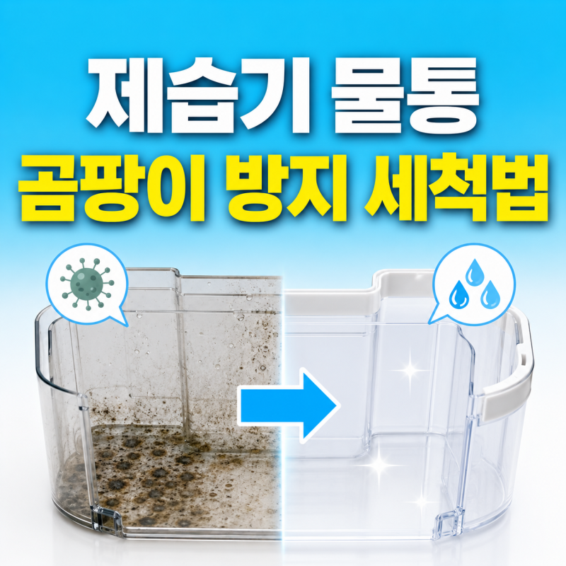 제습기 물통 곰팡이 제거 및 방지 방법 구연산수 세척 청소법