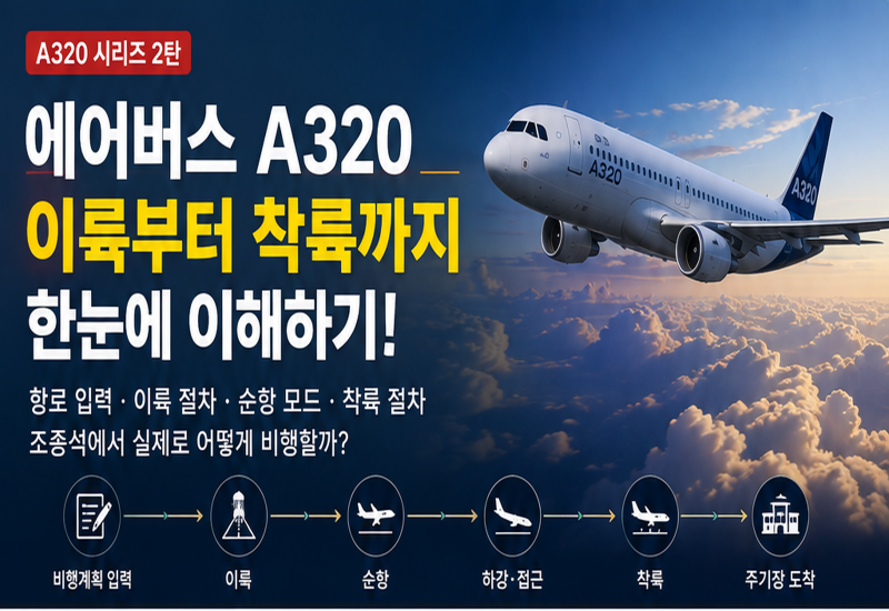 에어버스 A320 시리즈 2탄｜항로 입력부터 이륙·순항·착륙까지, 조종석에서는 무엇을 할까?