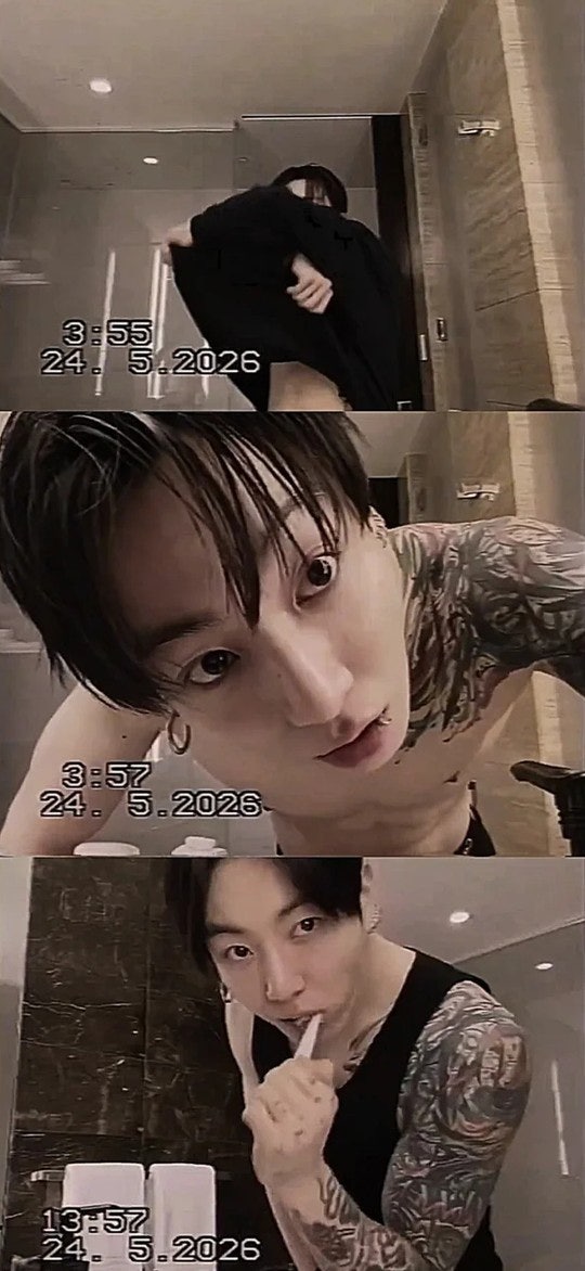 정국 타투 논란, 상의 탈의까지…뷔가 올린 영상 두고 갑론을박