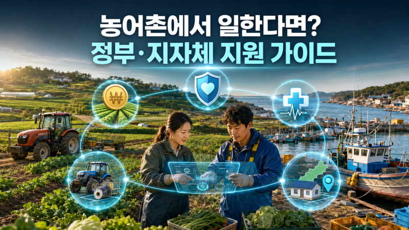 자연재해가 없어도 받을 수 있는 농어업인 정부지원