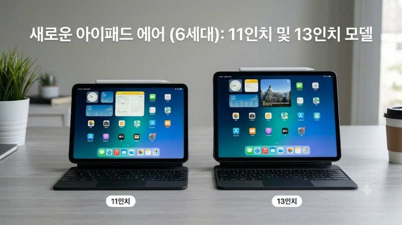 [테크] 아이패드 에어 6세대 11인치 13인치 비교 구매 가이드