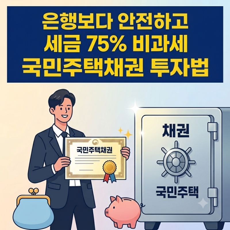은행 금리보다 높은 '국민주택채권', 자산가들이 예금 대신 조용히 모으는 결정적 이유