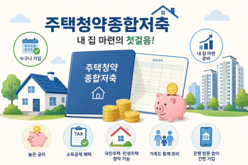 주택청약종합저축 이것만 알고가세요! 가입조건·금리·소득공제·청약변경사항