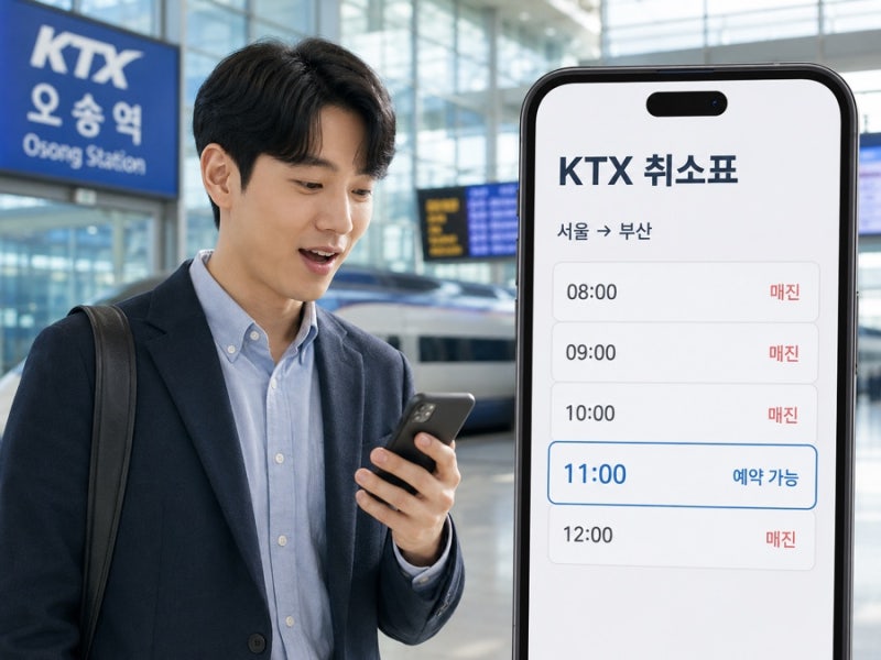 KTX 취소표가 갑자기 뜨는 이유, 출발 몇 시간 전까지 무료일까?
