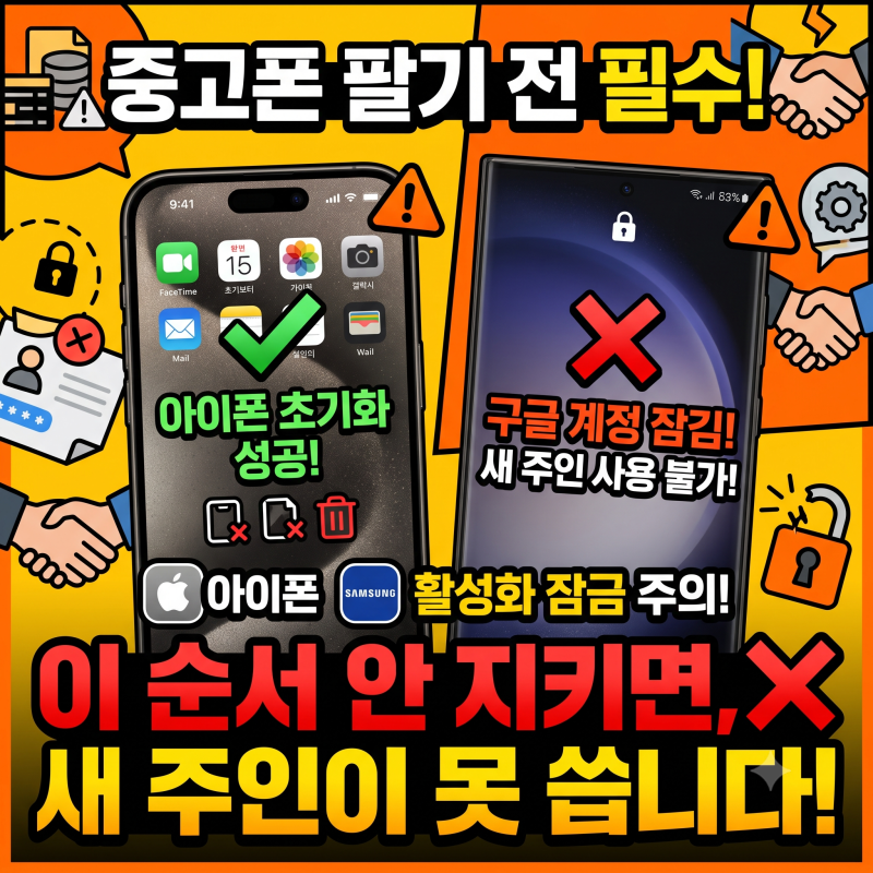 아이폰 초기화, 팔기 전 이 순서 안 지키면 새 주인이 못 씁니다 (아이폰·갤럭시)