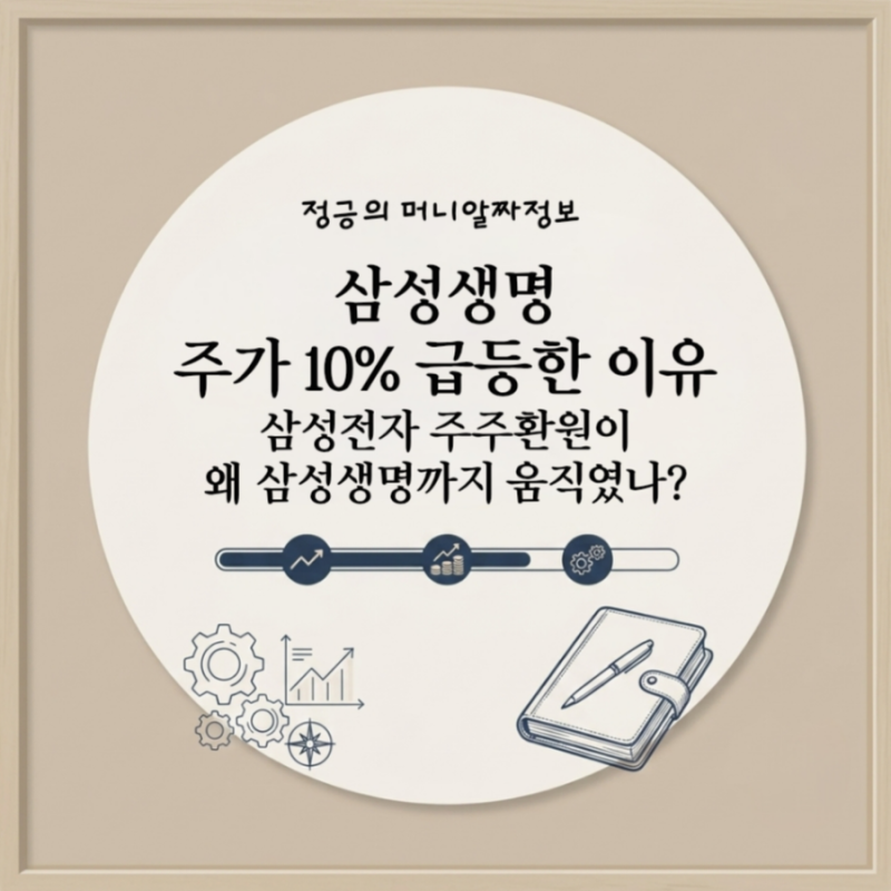 삼성생명 주가 10% 급등한 이유, 삼성전자 주주환원이 왜 삼성생명까지 움직였나?