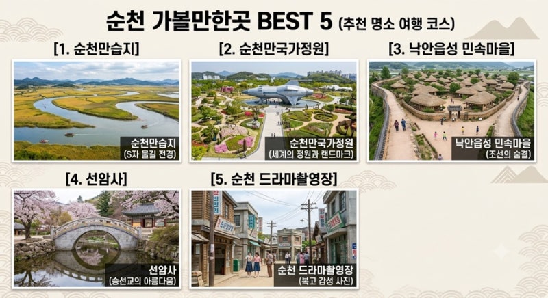 전라남도 순천 가볼만한곳 총정리 | 순천만습지부터 낙안읍성까지