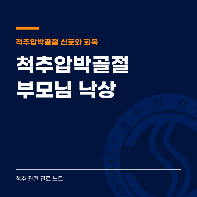 척추압박골절, 나이 드신 부모님이 넘어지셨다면?