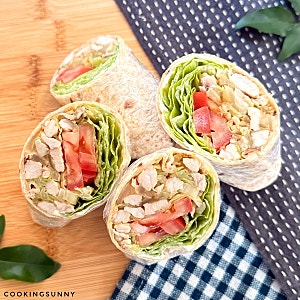 단짠단짠하고 담백해서 정말 맛있는 다이어트 닭가슴살 양배추 또띠아랩 만들기 치킨또띠아....