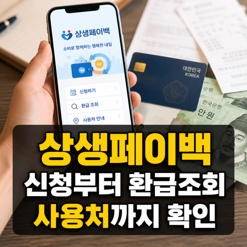 상생페이백 신청 방법부터 환급조회와 사용방법, 사용처까지