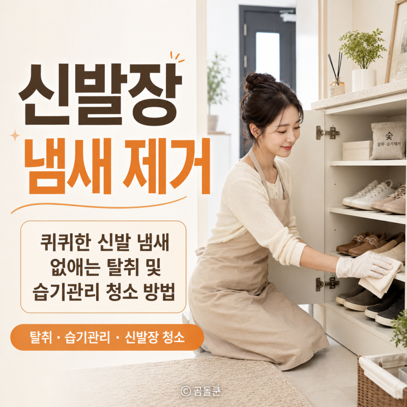 신발장 냄새 제거, 퀴퀴한 신발 냄새 없애는 탈취 및 습기관리 청소 방법