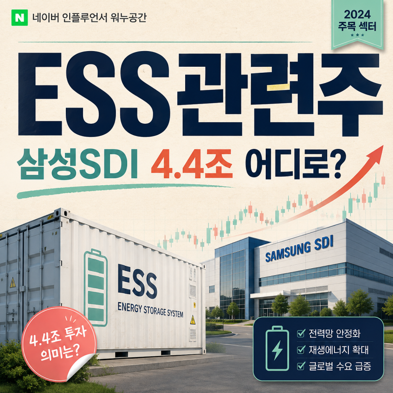 ESS관련주, 삼성SDI 4.4조 투자 실탄 어디로 향할까