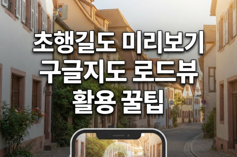 초행길 필수 코스 구글지도 로드뷰 사용법과 꿀팁