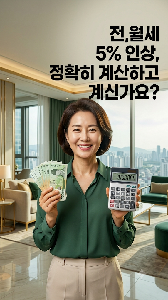 전,월세 5% 인상, 정확히 계산하고 계신가요?